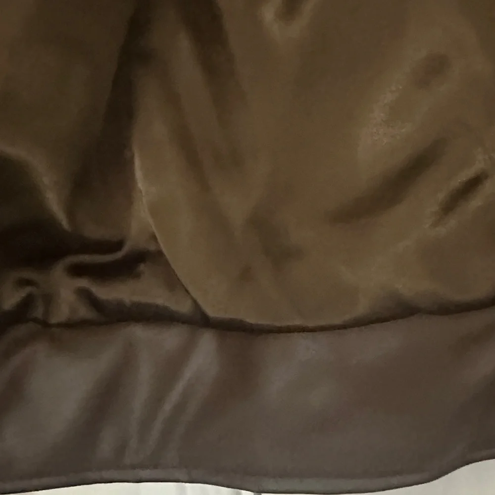 Chico's Striped Faux Fur Vest - Brown and Black - Picture 4 of 8